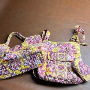 GUC lot of yellow pattern Vera Bradley